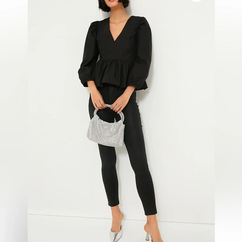 HYACINTH HOUSE Black Puff Sleeve Elaina Blouse - Picture 6 of 11
